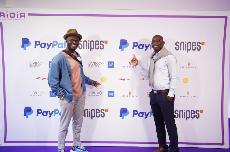 Kwame “Juice” Owusu, Co-Founder African Foodfestival Berlin/ Founder Black Business Dinner, und George Abu-Bonsrah von PayPal